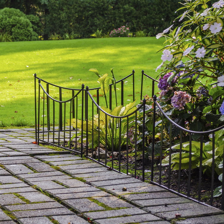 Charlton Home® Ubalda Metal Fence Panel & Reviews Wayfair